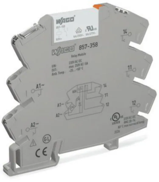 Rele Wago 857-sarja RELEMODUULIT AC/DC 115V