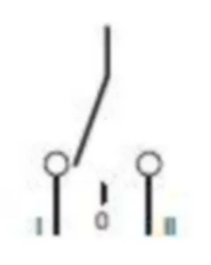 Vaihtokytkin Hager 1-0-2 - VAIHTOKYTKIN HAGER SFT132 1-0-2 1N 32A 230VAC