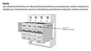 Ylijännitesuojapatruuna Eltako MUA - YLIJÄNNITESUOJAPATRUUNA MUA VARAOSAMODUULI MUA-50, NOLLA