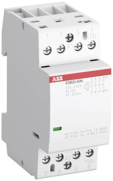 ESB Moduulikontaktorit ABB 2S, 2A, 25A, 24VAC/DC