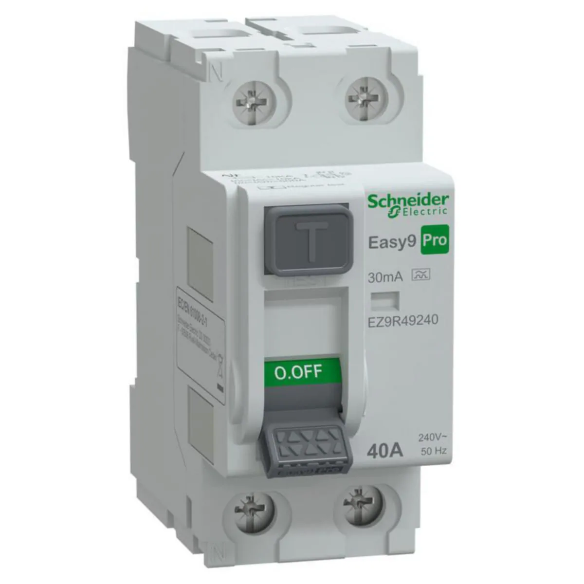 Vikavirtasuojakytkin Schneider Electric Easy9 RCCB 2P 40A 30MA A