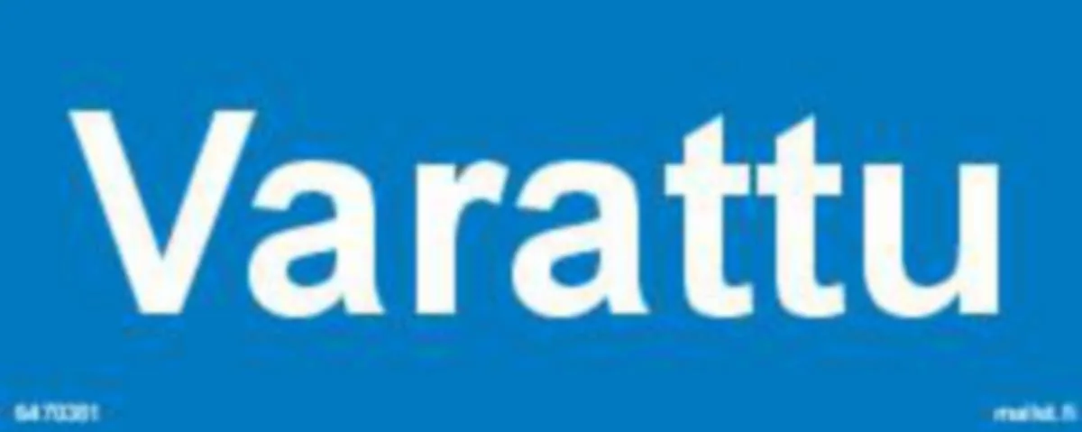 Merkintätarra Malkit Kiinteistö VARATTU 100X40