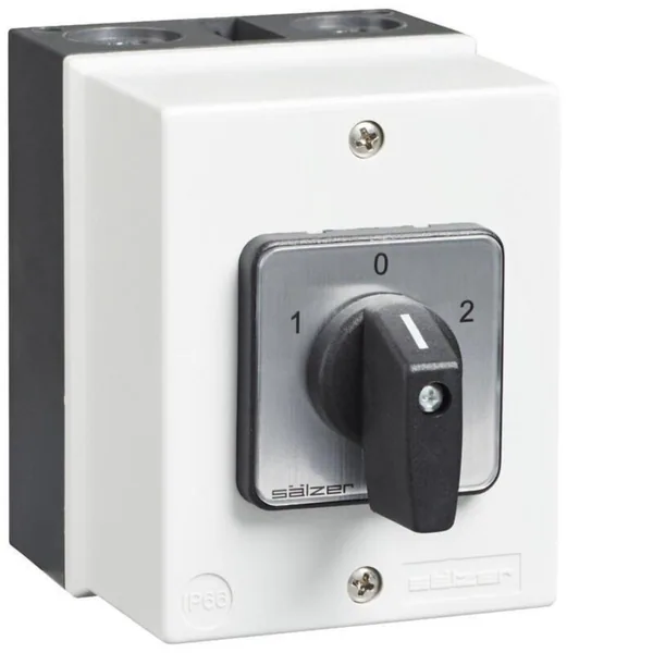 NOKKAKYTKIN VAIHTO SÄLZER P220 1-0-2 1N 20A KOT. IP66