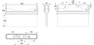 Opastevalaisin Teknoware Opas 80 - OPASTEVALAISIN OPAS 80 Y8071WT109 24-230V 20M ALAS1-P