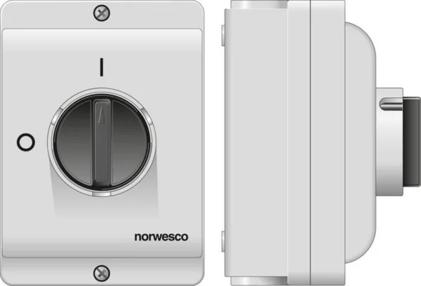 Turvakytkin väännin Norwesco ESWPX 10A ja 16A/M20 416 4X16A 7.5kW IP65