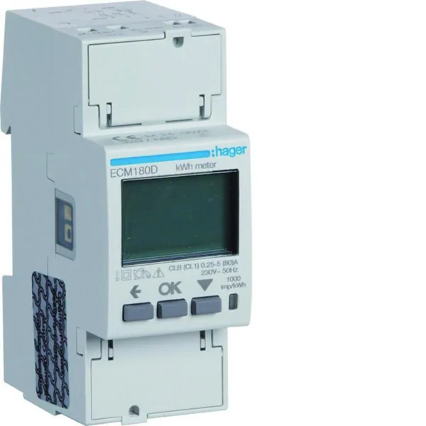 Energiamittari UTU suoramittaus, mid-hyväksytty ECM180D 1V SUORA 80A MBUS MID