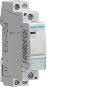 Kontaktori Hager - KONTAKTORI HAGER ESC125 1s 25A k.230VAC