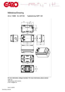 Moduulikotelo pinta ABS Garo - MODUULIKOTELO PINTA ABS GARO NUPT 1-4 E LÄPINÄK OVI, IP65