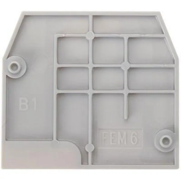 Päätylevy TE / ABB Entrelec -liittimet 2,8MM, M 6/8.STP