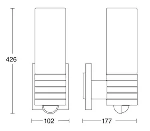 Tunnistinvalaisin L 260, Steinel - TUNNISTINVALAISIN STEINEL L260LED 8.6W 3000K 700LM RST