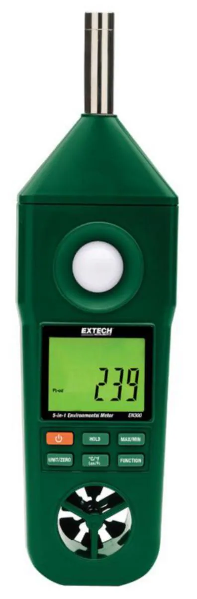 Ympäristömittari EN300 Extech - YMPÄRISTÖMITTARI EXTECH 5-IN-1 LCD
