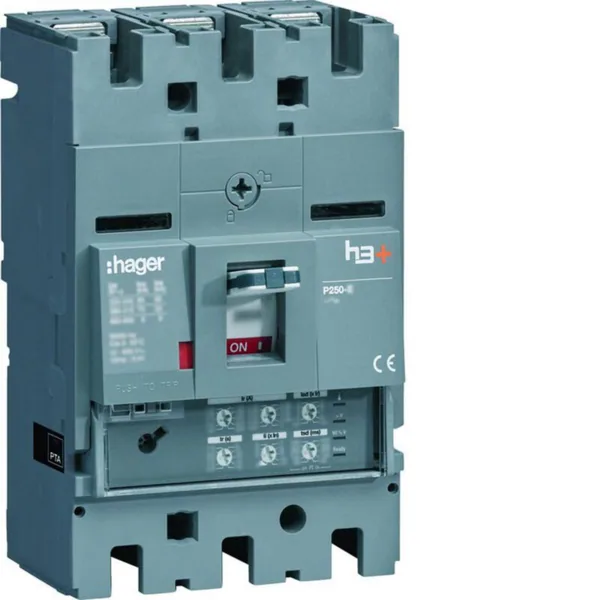 Kompaktikatkaisija Hager h3+ LSI P250 3N 250A 25KA