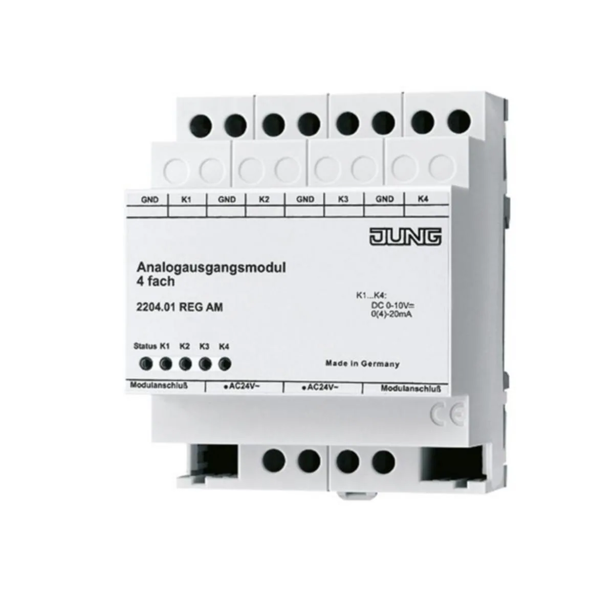 Lähtöyksikkö KNX Ensto Jung, KNX ANALOGIALISÄYKSIKKÖ