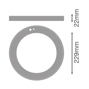 Mekaaninen lisätarvike Ledvance Downlight PFM - MEKAANINEN LISÄTARV. LEDVANCE DL UNIV SENSOR RING D200 BK