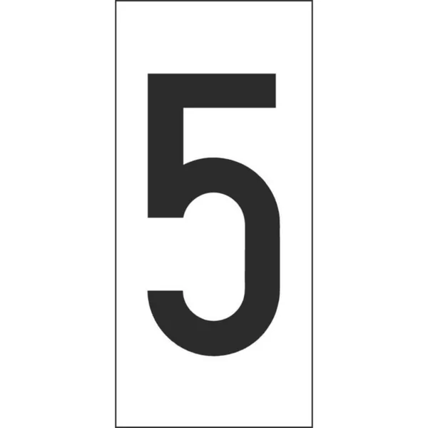 Merkintäkilpi Hammarprodukter H50 numerot H-50 VALK. NUMERO 5, PSS 25