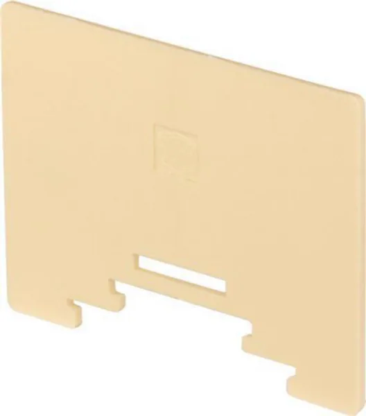 Päätylevy TE / ABB Entrelec -liittimet 1MM, KISKO KIINNITYS, BEIGE