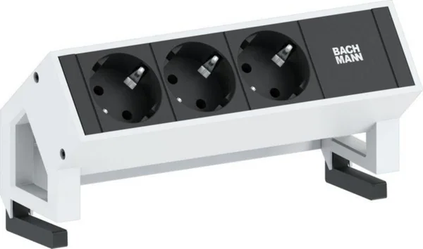 Pistorasiapaneelit DESK 2 Bachmann 3xSCHUKO