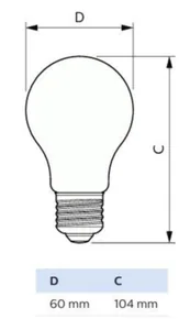 Vakiolamppu Philips Master Led - VAKIOLAMPPU MASTER LED E27 827 840LM 60W=4W CL ND UE