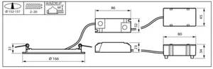 Alasvalo Philips Interact Ready - ALASVALO INTERACT READY DN145B LED10S/830 WIA-E WH