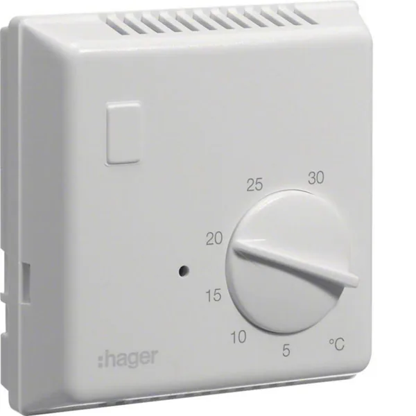 Huonetermostaatti Hager EK054 1S 10A BI MV
