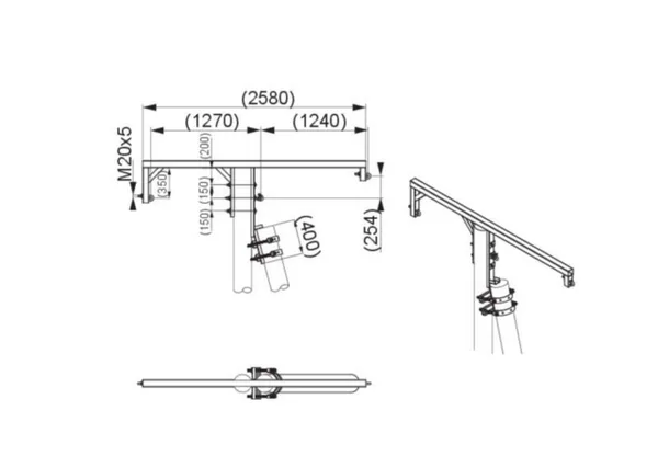 Kulmaorsi Ensto UN SH696 20kV A-PYLVÄÄLLE