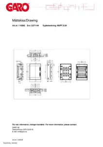 Moduulikotelo pinta ABS Garo - MODUULIKOTELO PINTA ABS GARO NUPT 2-24 LÄPINÄK OVI, IP65
