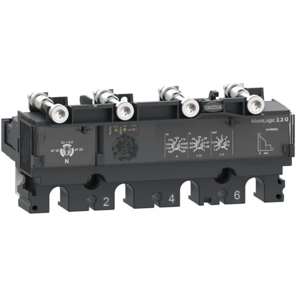 Kompaktikatkaisijan suojarele Schneider Electric ComPactT MicroLogic 4P 2.2G 250A NSX250