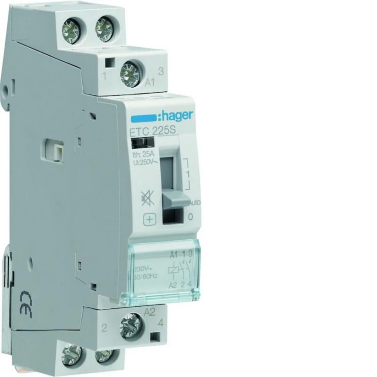 Kontaktori Hager LVV hurinaton - KONTAKTORI HAGER ETC225S 2S 25A K.230V LVV HUR