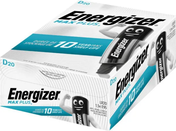 Paristo alkali Energizer Max Plus D/E95 20-PAK