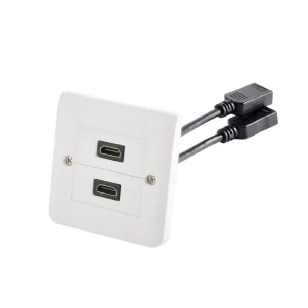 AV-rasia Erard 2 X HDMI 86X86MM, JOHDOT 15CM