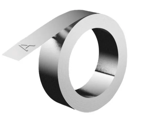 Merkintätarra Dymo Rhino metallinauhakirjoittimelle MERKINTÄTEIPPI ALUM KOHOKIRJOITTIM EI LIIMAA