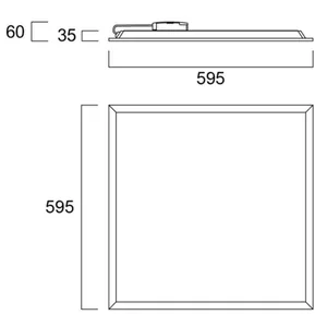 Moduulivalaisin Sylvania Start Eco Panel - MODUULIVALAISIN START ECO 600 35W 4200LM 840 OPAALI