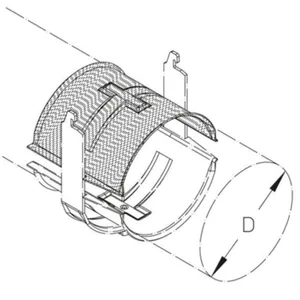 Vastavanne PUK GW - VASTAVANNE PUK GW150 Ø121-150/L=170MM FE