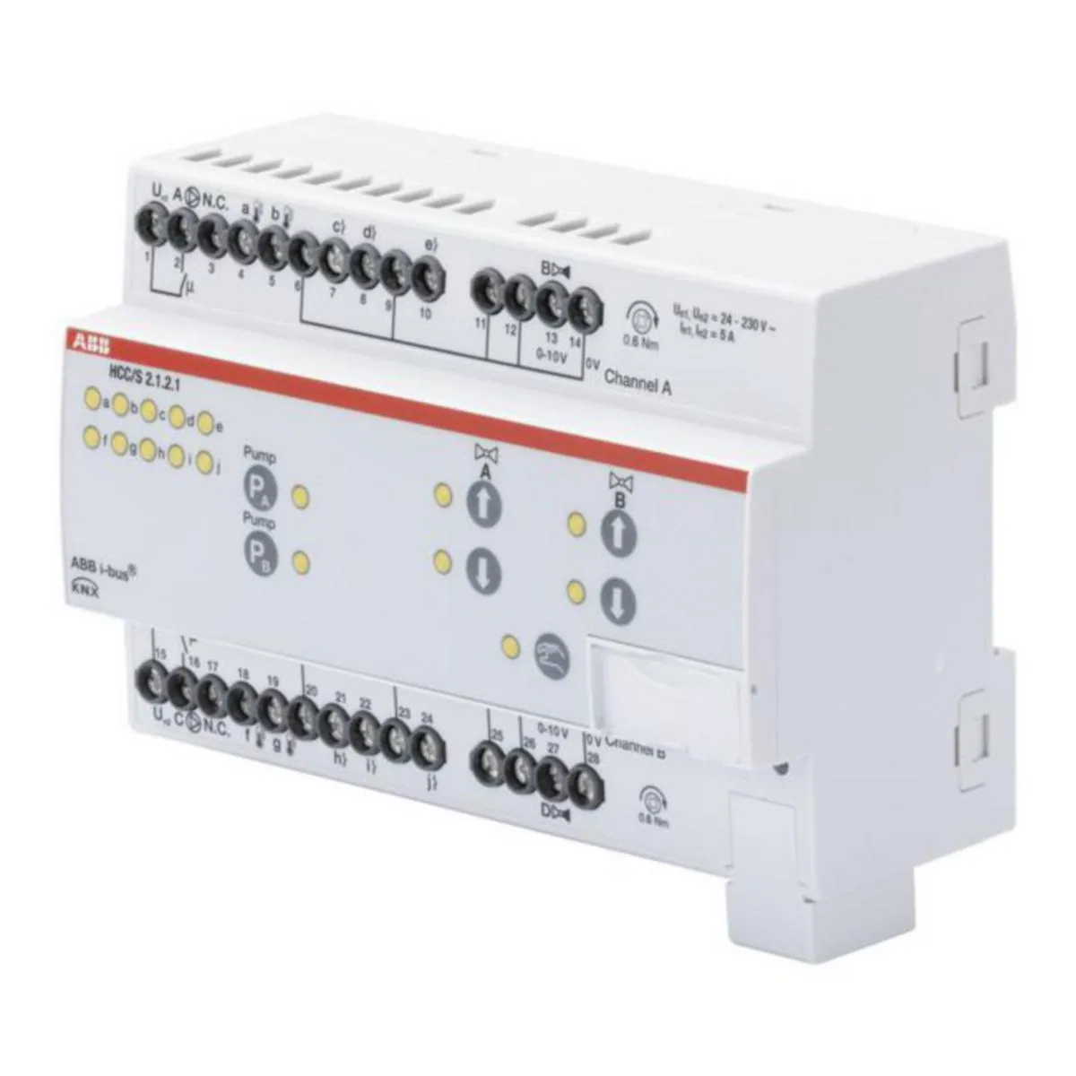 Lähtöyksikkö lämmitin KNX ABB PÄÄPIIRI 2-KAN 0-10VDC K 8 DIN