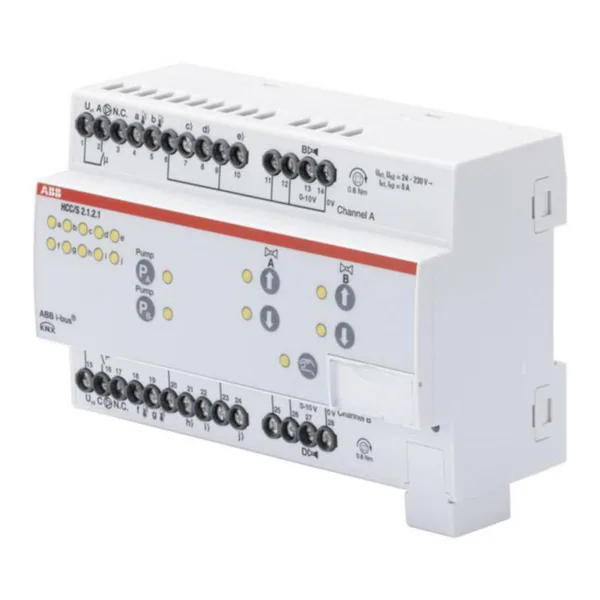 Lähtöyksikkö lämmitin KNX ABB PÄÄPIIRI 2-KAN 0-10VDC K 8 DIN