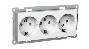 Pistorasia Schneider Electric Exxact 3-osainen keskiölevyllä - PISTORASIA EXXACT 3S/16A/IP20 2X UKR VAL