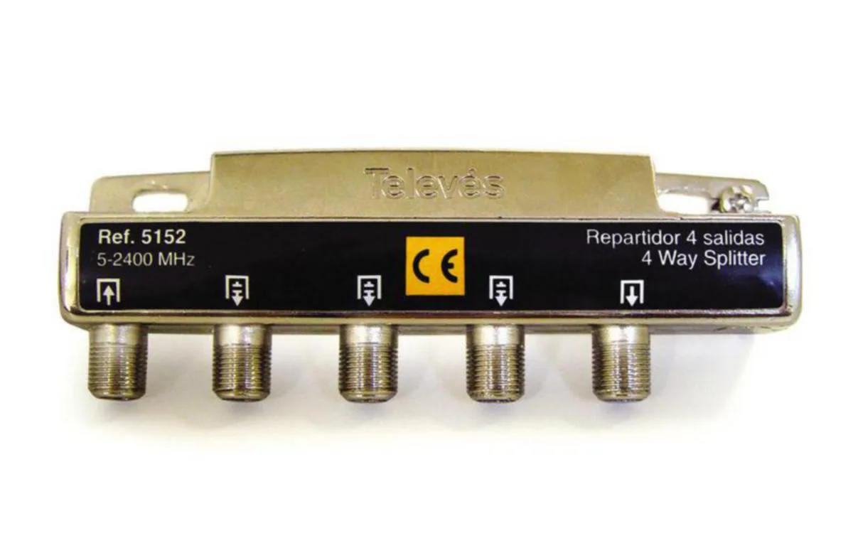 Jaotin Televes 5-2400 MHz, 5-2400 MHZ, 4X7,5-9,5 DB