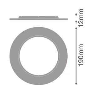 Mekaaninen lisätarvike Ledvance Downlight Comfort - MEKAANINEN LISÄTARV. LEDVANCE DL CMFT EXT RING D190 BK