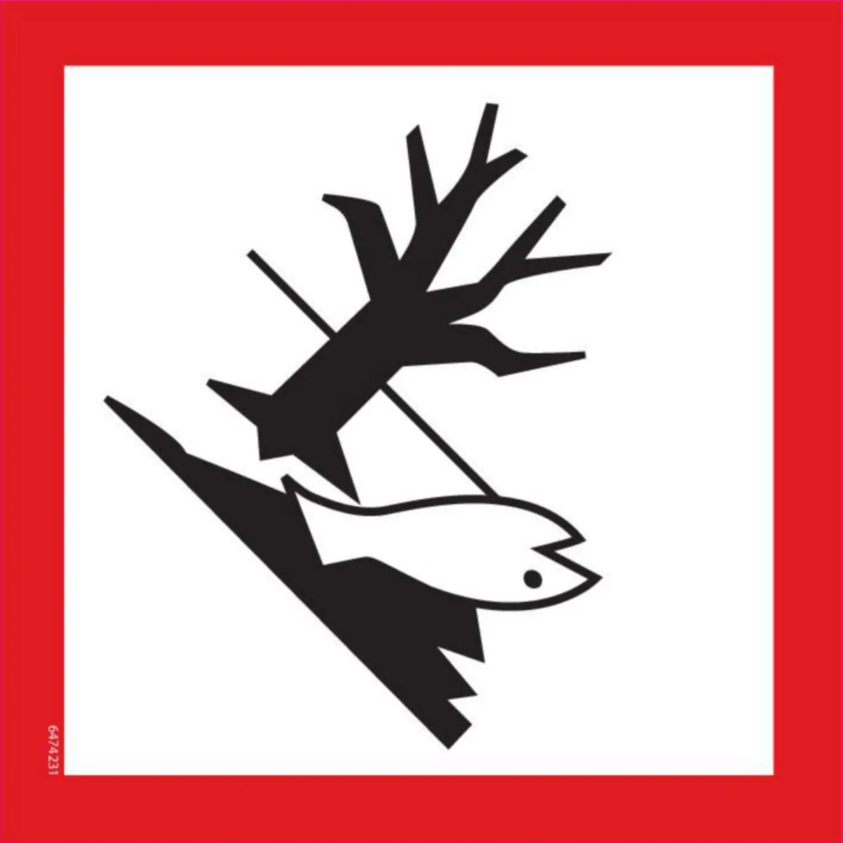 Merkintätarra Malkit Varoitus - MERKINTÄTARRA MALKIT YMPÄRISTÖVAARA 250X250