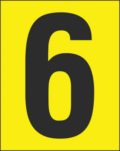 Merkintäkilpi Hammarprodukter H50 numerot H-50V NUMERO 6, PSS 25