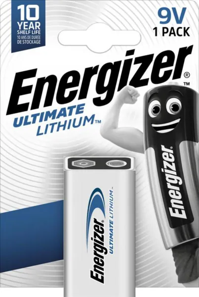 Paristo lithium Energizer Ultimate NEW 9V 1 KPL