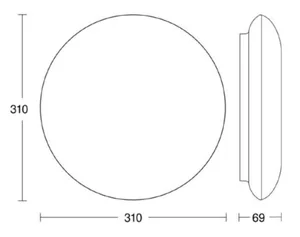 Tunnistinvalaisin VARIO -sarja, Steinel - TUNNISTINVALAISIN STEINEL DL VARIO S LED 3K IP54 9,8W HO