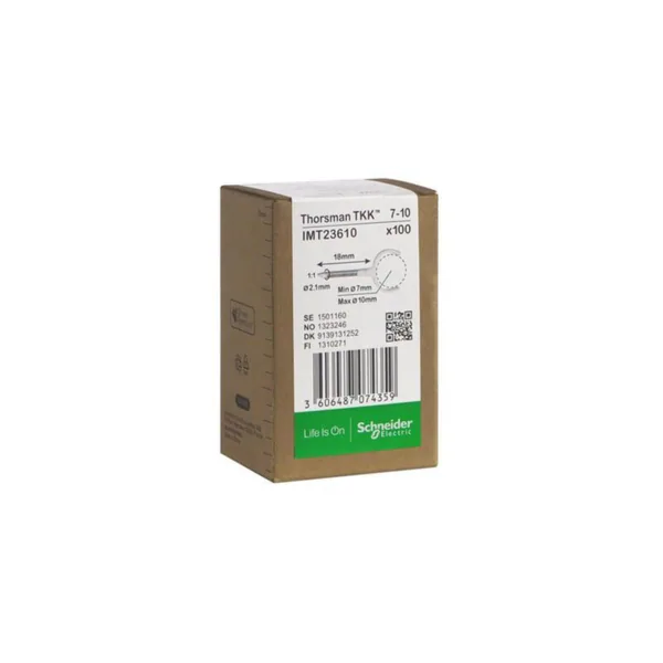 Lyöntikiinnike Schneider Electric Thorsman TKK Naulalla 7-10 2.1X18MM VA