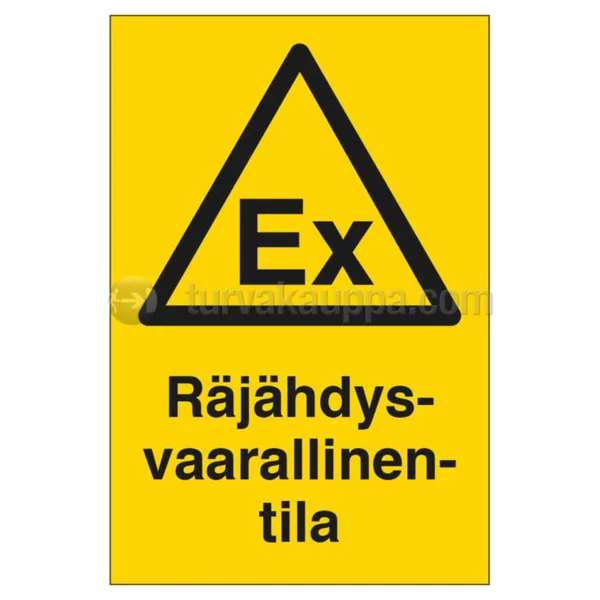 Merkintäkilpi SWM yleiset muovia EX-VAARA 200x300 MUOVI