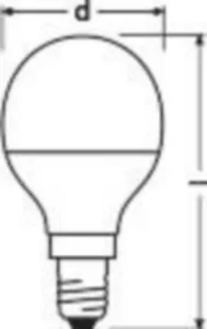 Pienkupulamppu Ledvance Performance Classic P - PIENKUPULAMPPU LEDVANCE CLP 4,9W/827 470LM E14 OP
