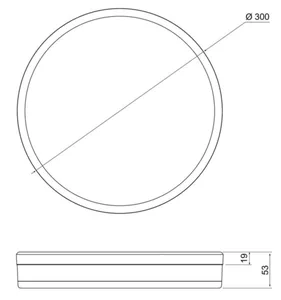 Pinta-asennusvalaisin Airam Pro Pinea - PINTA-ASENNUSVALAISIN PINEA 300 11W 840 ACO WH