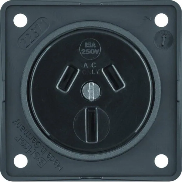 Pistorasia Hager Integro Flow 1AUS/15A/250V UR ANT