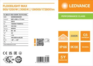 Valonheitin Ledvance Floodlight PFM Max - VALONHEITIN FLOODLIGHT PFM FL MAX 900/1200W 730 10D