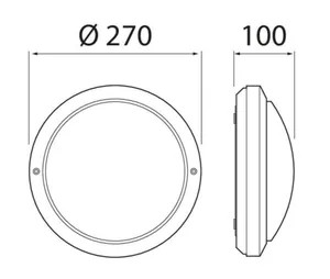 Seinävalaisin ulko Airam Circle - SEINÄVALAISIN ULKO CIRCLE IP65 E27 PCO IK07 ANT