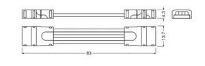Välijohto Ledvance LEDStrip Performance - SÄHKÖINEN LISÄTARVIKE LEDVANCE LS AY PFM CSW/P5/50 2KPL